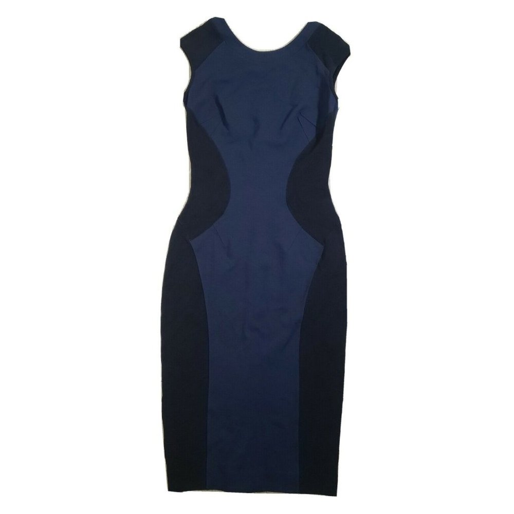 Blumarine Bodycon 38 Dress Blue Italy Stretch Blend Designer